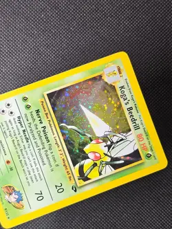 Pokemon TCG Koga's Beedrill 9/132 Gym Challenge Rare Holo Vintage Card - Image 2