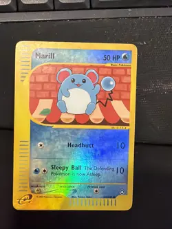 #2 Marill 53/147 Aquapolis 2002 Reverse Holo E-Series Vintage Pokemon Card TCG - Image 1