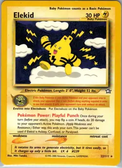 Elekid 22/111 Non Holo Neo Genesis - Pokemon Card - LP - Image 1