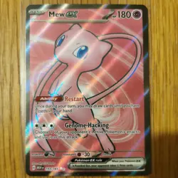 Pokemon TCG Mew EX 193/165 Scarlet Full Art Scarlet Violet 151 Card NM - Image 1