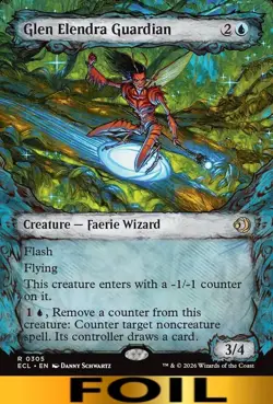 Glen Elendra Guardian ** FOIL SHOWCASE ** #305 - Lorwyn Ecliped - NM MTG - Image 1