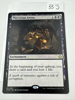 Phyrexian Arena MTG Foundations 180 Rare NM - Image 2
