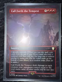 Call Forth the Tempest (Borderless) Commander: the Lord of the Rings Foil - Image 1