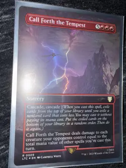 Call Forth the Tempest (Borderless) Commander: the Lord of the Rings Foil - Image 2