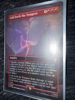 Call Forth the Tempest (Borderless) Commander: the Lord of the Rings Foil - Image 3