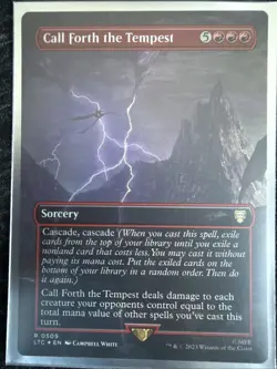 Call Forth the Tempest (Borderless) Commander: the Lord of the Rings Foil - Image 4