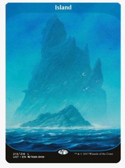 21x Island #213 Unstable Near Mint, Borderless English MTG Magic Lot - Image 1