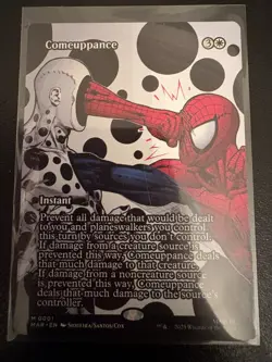 Comeuppance Borderless Non-foil - Mythic - Marvel Universe Eternal-Legal MTG 001 - Image 1