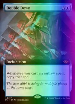 MTG Double Down (317/441) Outlaws of Thunder Junction LP FOIL - Image 1