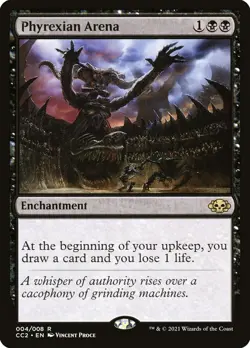 MTG Magic the Gathering Phyrexian Arena (4/11) Commander Collection Black LP - Image 1