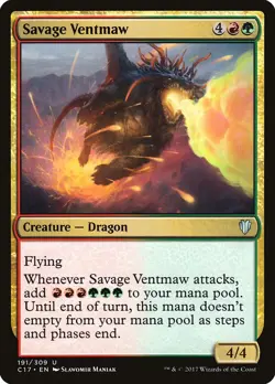 MTG Magic the Gathering Savage Ventmaw (191/332) Commander 2017 LP - Image 1