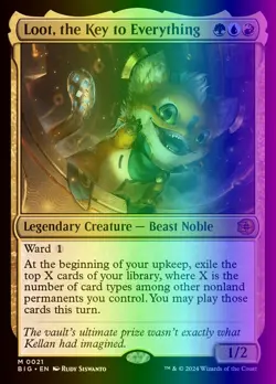 MTG Loot, the Key to Everything (21/102) The Big Score LP FOIL - Image 1