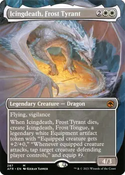 MTG Icingdeath, Frost Tyrant (287/518) Adventures in the Forgotten Realms LP - Image 1