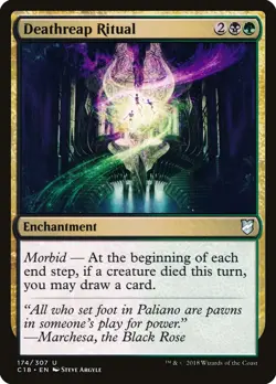 MTG Magic the Gathering Deathreap Ritual (174/358) Commander 2018 LP - Image 1