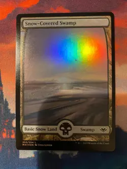 MTG Modern Horizons 1 Snow Covered Swamp Foil - Image 1