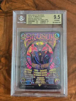 MTG Sauron The Dark Lord Borderless Poster Serial Numbered 001/100 - Image 1