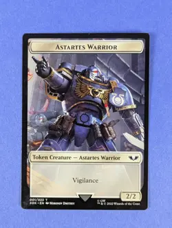 MTG: Warhammer 40,000: Tokens: Astartes Warrior / Robot #001/023 Token - LP - Image 1
