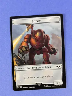 MTG: Warhammer 40,000: Tokens: Astartes Warrior / Robot #001/023 Token - LP - Image 2
