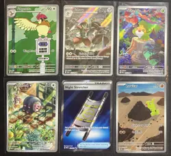Pokemon TCG Illustration Rare Ultra Rare Full Art LOT Of 6 Bisharp Larvitar 173 - Image 1