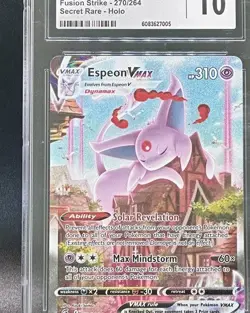 Pokemon Espeon VMAX (Alternate Art Secret) Fusion Strike #270/264 English CGC 10 - Image 5