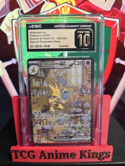 Alakazam EX SV Scarlet & Violet 151 201/165 CGC Pristine 10 Pokemon TCG - Image 1