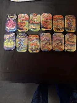 Pokemon TCG Vibrant Paldea Scarletviolet Paldea Fates Lot Of 12 Mini Tins Sealed - Image 1
