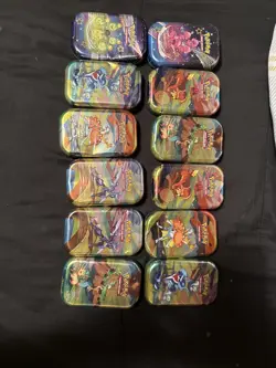 Pokemon TCG Vibrant Paldea Scarletviolet Paldea Fates Lot Of 12 Mini Tins Sealed - Image 2