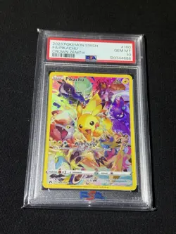 2023 POKEMON SWORD AND SHIELD CROWN ZENITH #160 FA/PIKACHU - PSA 10 - Image 1
