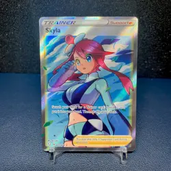 Pokemon TCG Skyla 72/72 Shining Fates Full Art Ultra Rare Trainer - Image 1
