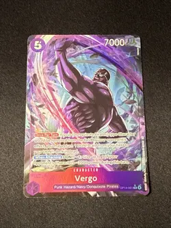 ONE PIECE TCG CARD Vergo (Alternate Art) - The Azure Sea's Seven (OP14) OP14-061 - Image 2