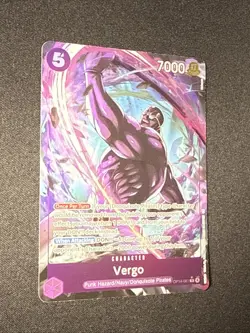 ONE PIECE TCG CARD Vergo (Alternate Art) - The Azure Sea's Seven (OP14) OP14-061 - Image 3