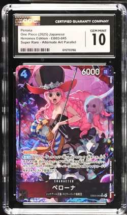 Perona Alt Art EB03-045 SR ONE PIECE Heroines Edition Japanese CGC GEM MINT 10 - Image 1