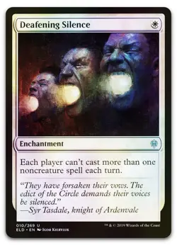 Deafening Silence #10 (Foil) (NM) Throne of Eldraine ELD Magic MTG - Image 1