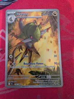 Pokemon TCG Fraxure 146/086 Illustration Black Bolt SV Rare Card NM Condition - Image 1