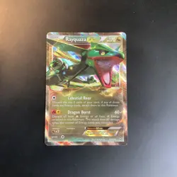 Rayquaza EX ULTRA RARE 85/124 BW Dragons Exalted Pokemon card TCG NM HOLO 1 - Image 1