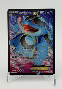 Seismitoad EX (106 Full Art) 106/111 XY - Furious Fists Pokemon Card Holo LP+/NM - Image 2