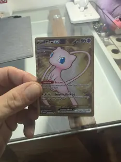 Pokemon Gold Metal Promo Mew EX TCG Card 205/165. As Seen In Photo. - Image 1