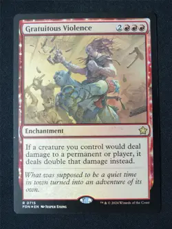 Gratuitous Violence Foil - FDN - Mtg Card #4LF - Image 1