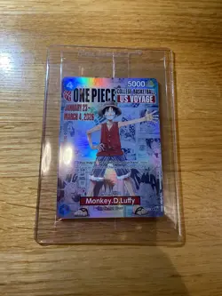 One Piece Monkey D Luffy US Voyage College Basketball Card Rutgers NM/Mint Rare - Image 1