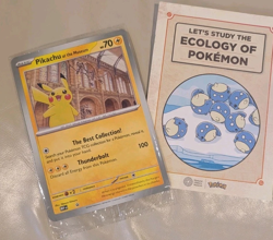 Pokemon Card - Natural History Museum Promo Pikachu At The Museum Ready to ship - Image 1