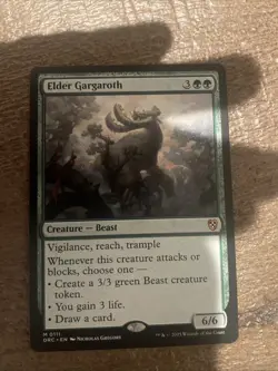 MTG Elder Gargaroth [Aetherdrift Commander] Near Mint Magic Free Shipping - Image 1