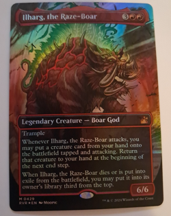 Ilharg, the Raze-Boar Borderless FOIL NM Magic the Gathering Rav Remastered MTG - Image 1