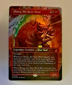 Ilharg, the Raze-Boar Borderless FOIL NM Magic the Gathering Rav Remastered MTG - Image 2