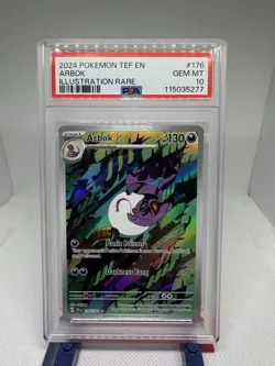 Pokemon TCG Arbok 176/162 Temporal Forces Illustration Rare PSA 10 GEM MT - Image 1
