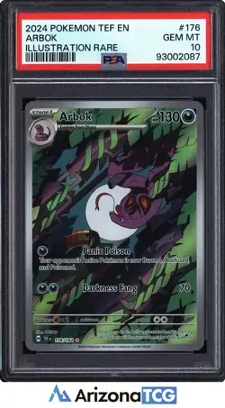 Pokemon 2024 Arbok 176/162 Illustration Rare Temporal Forces GEM MINT PSA 10 - Image 1