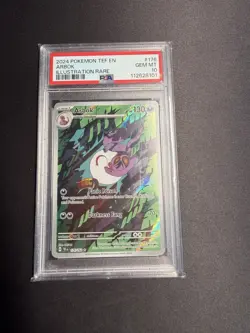 Pokemon Arbok Temporal Forces Illustration Rare #176 PSA 10 English - Image 1