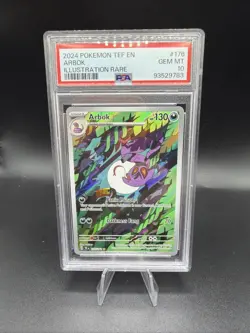 Pokemon TCG Arbok 176/162 Temporal Forces Illustration Rare PSA 10 GEM MT - Image 1