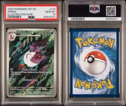 Arbok #176/162 Pokemon TEF EN 2024 Illustration Rare PSA 10 GEM MT - Image 3