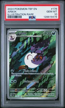 Pokemon Temporal Forces Arbok 176/162 PSA 10 Gem Mint Illustration Rare - Image 3