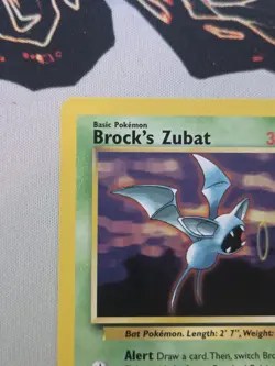 Brock's Zubat (24) 024/132 Rare Unlimited Gym Heroes Pokemon NM - Image 3